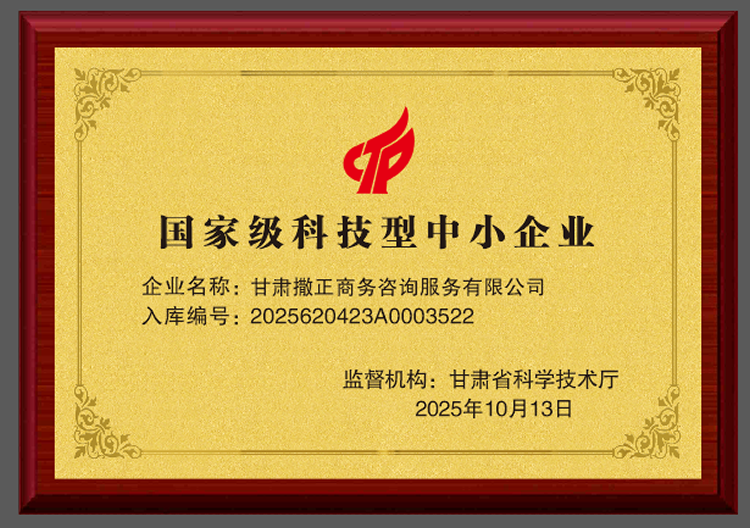 国家级科技型中小企业