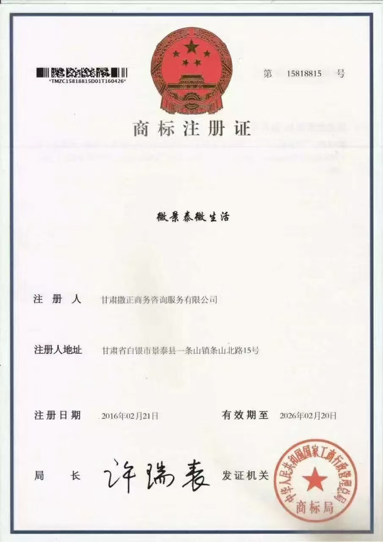 微景泰微生活商标